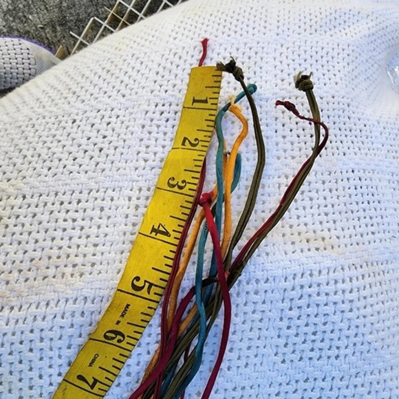 Vintage Abalone and Silk Cord Belt‎ M/L - Picture 6 of 11